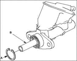 Разборка главного тормозного цилиндра