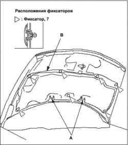 Замена изолятора капота (для некоторых моделей)