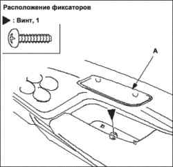 Снятие и установка панели передней двери