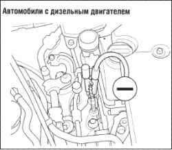 Запуск двигателя от внешней аккумуляторной батареи