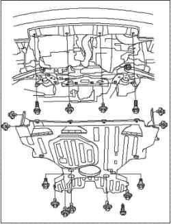 Снятие двигателя (L13A)