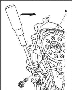 Снятие цепи привода (L13A)