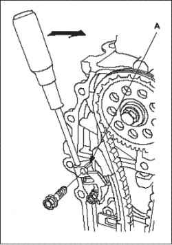 Установка цепи привода (L13A)