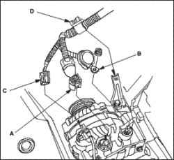 Снятие блока коромысел головки блока цилиндров (L13A)