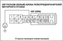 Поиск неисправностей в цепи топливного насоса (L13A)