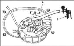 Проверка всасывающей трубы и вентиляционного топливного трубопровода (N22A)